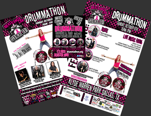 Promote Drummathon with posters and flyers